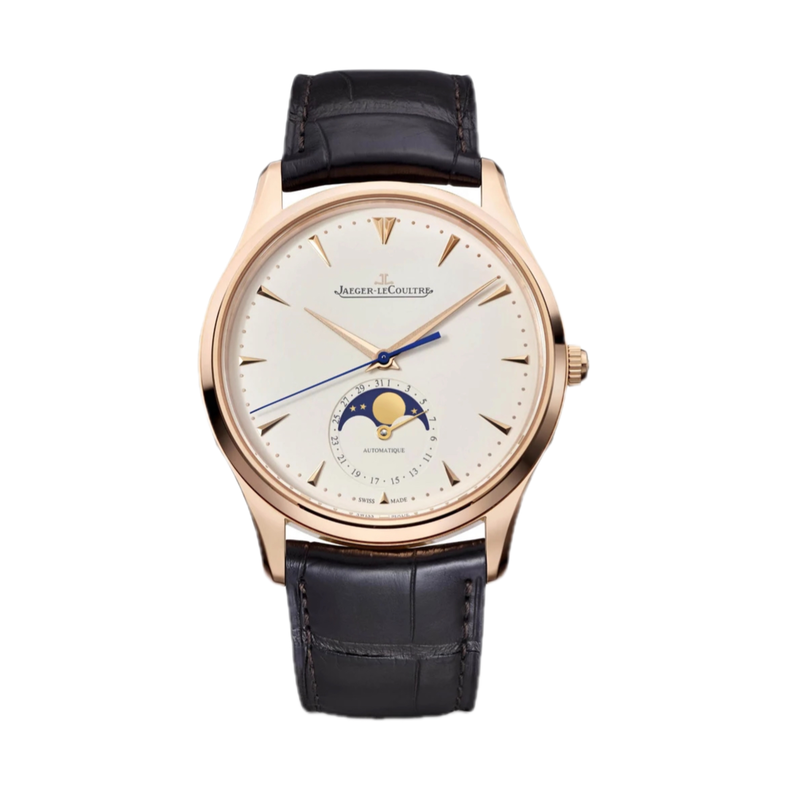 99新 Jaeger-LeCoultre/积家 1362520月相/表径39/玫瑰金/男士