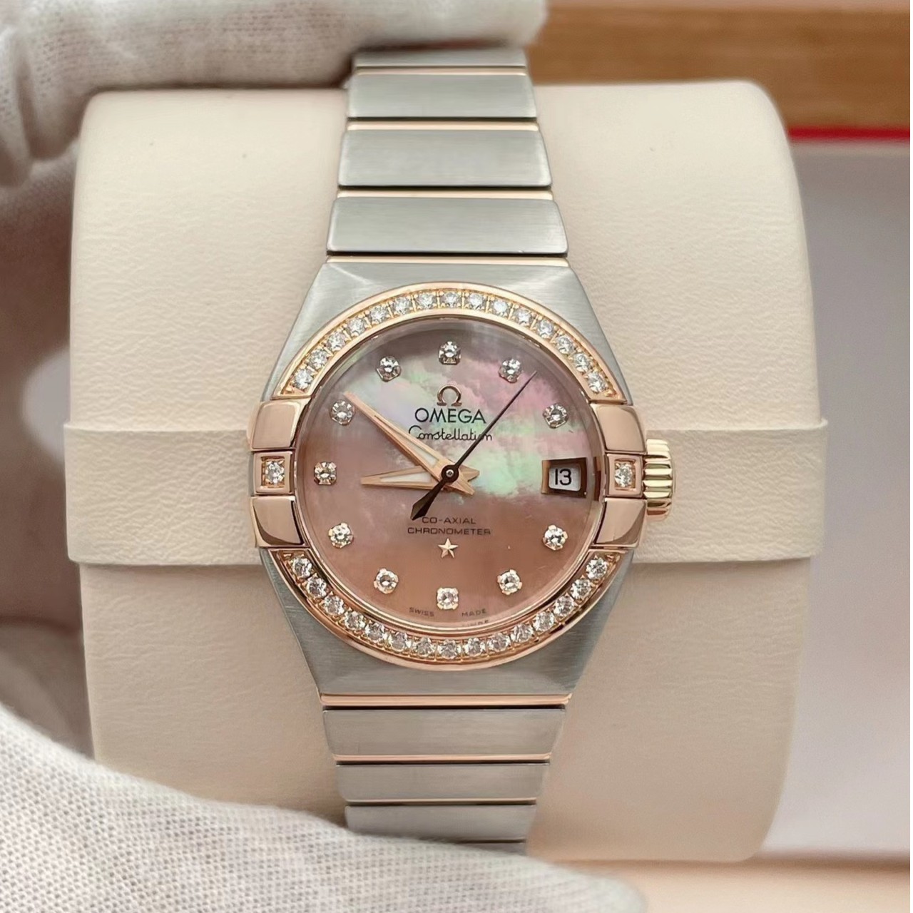 99新 Omega/欧米茄 （东哥名表）欧米茄星座自动机械表径27mm