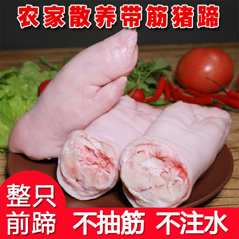 后【直播间新人专属买3斤多给2斤】新鲜猪蹄整只带筋土猪蹄带箱5斤