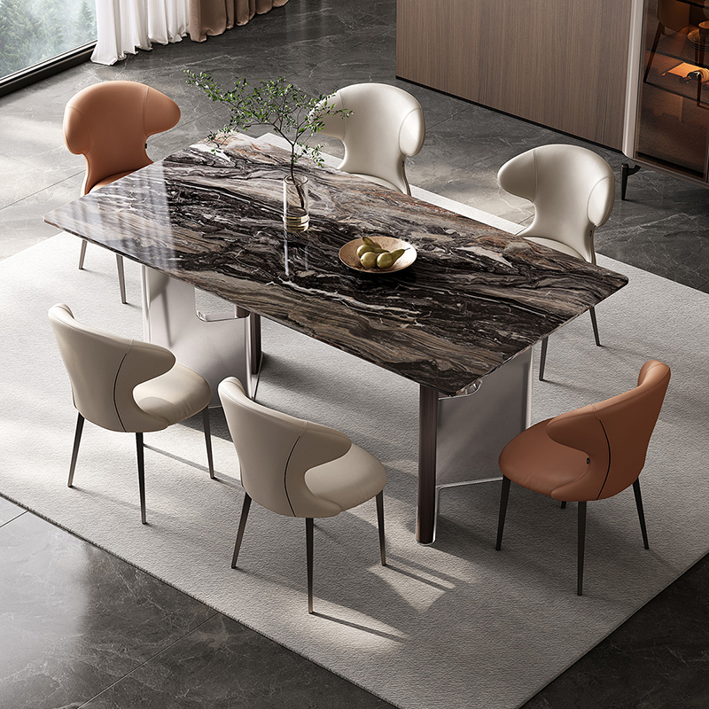 【巴呐呐生活家居】QY全友家居大理石餐桌现代简约防渗透餐桌DW1238