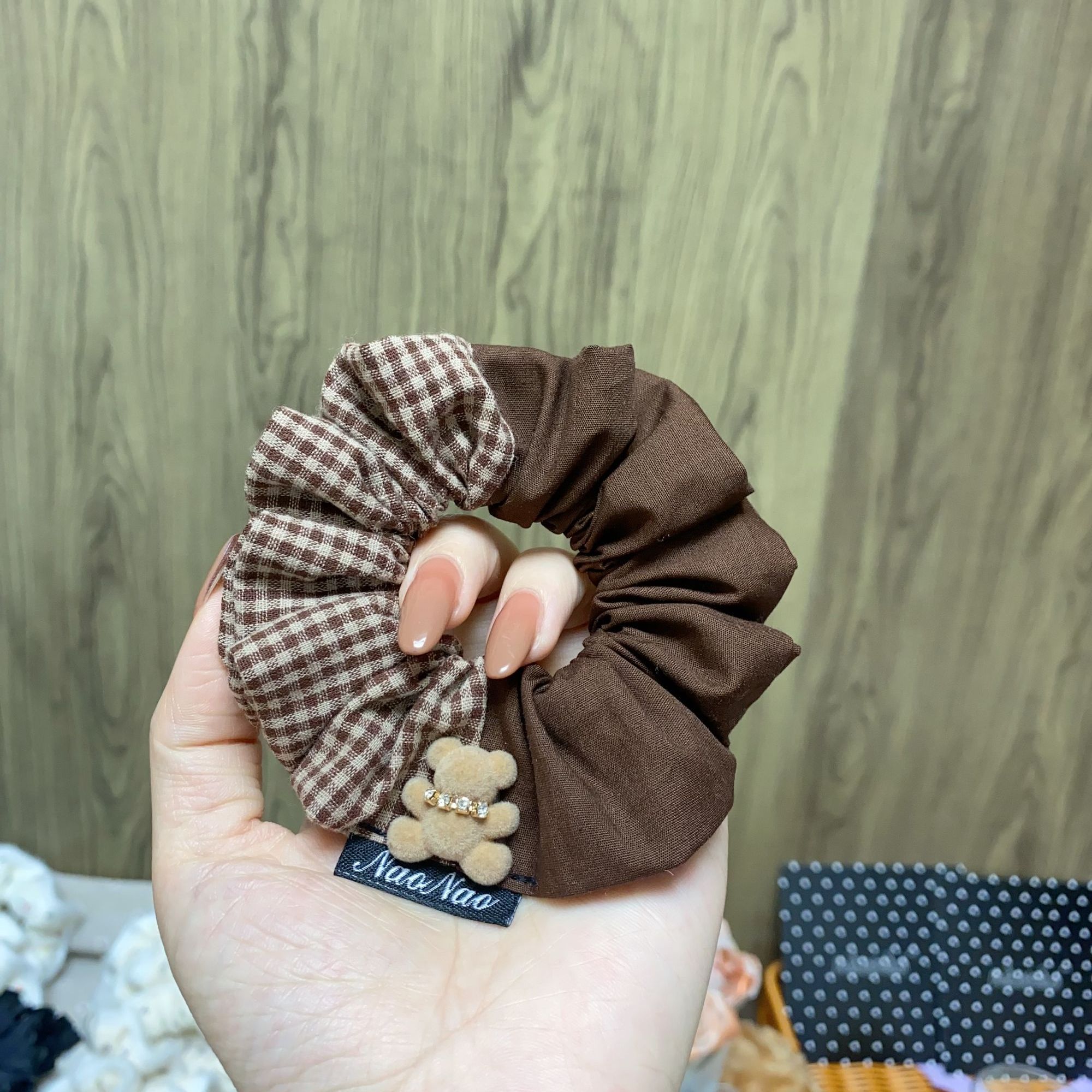 原创大肠发圈手作发圈发饰裙摆发夹裙摆发饰头饰清新气质时尚秋冬