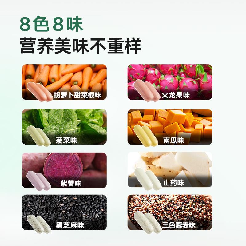 馋了手指馒头果蔬儿童早餐糖半成品送婴幼儿副谱笋0g
