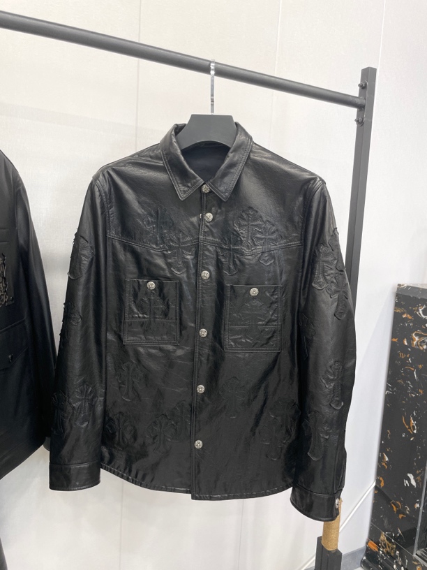 2024男士真皮服装牛皮