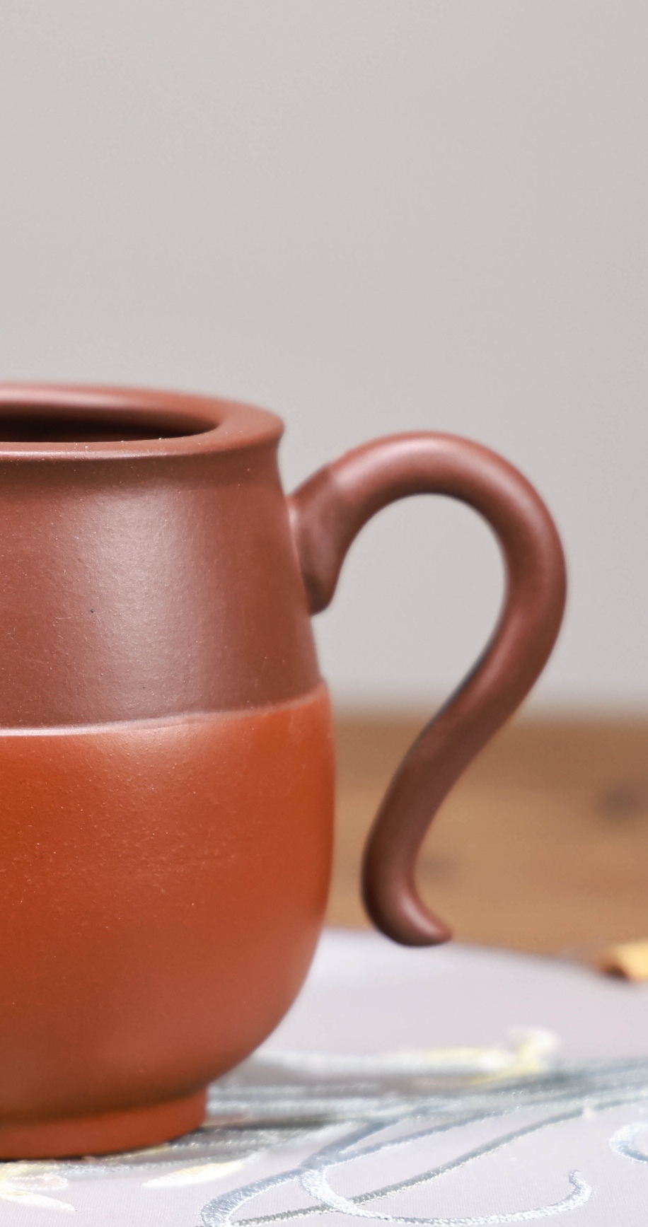 公道杯，粉浆朱泥装饰，精品实用，手工制作，220毫升