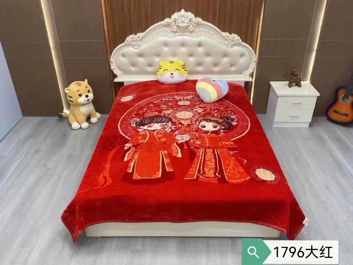 轻奢双层加厚云貂绒双人床盖床垫高端云毯