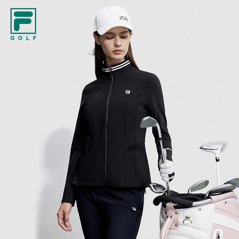 Fila/斐乐女装【高弹舒适速干外套】冬季高尔夫长袖上衣A11W345501F