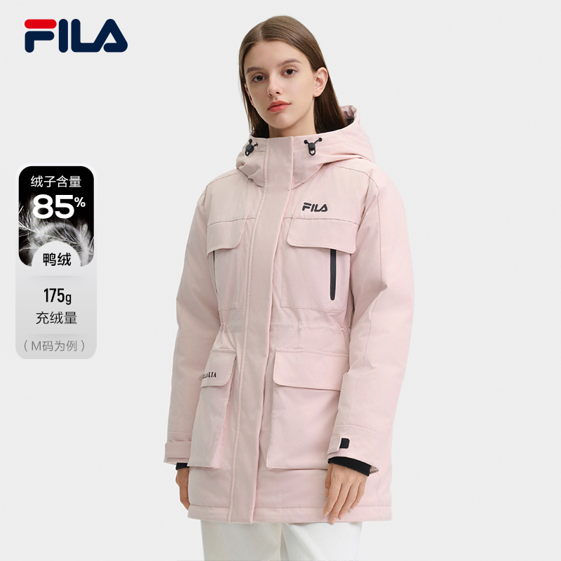 Fila/斐乐冬季女士加厚防寒保暖户外运动派克羽绒服F11W449911F