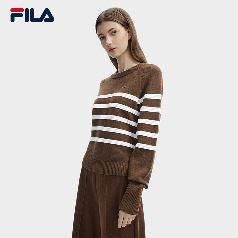 Fila/斐乐秋冬【欧若风】女保暖户外运动上衣套头编织衫F11W443406F