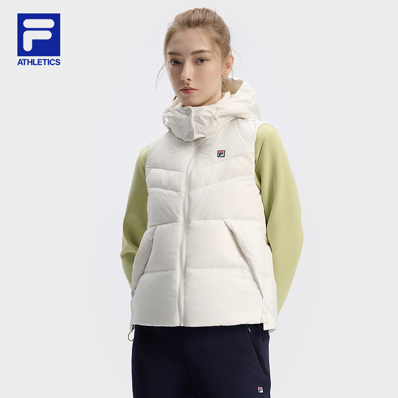 Fila/斐乐女款户外运动健身时尚百搭舒适休闲羽绒马甲A11W443901F