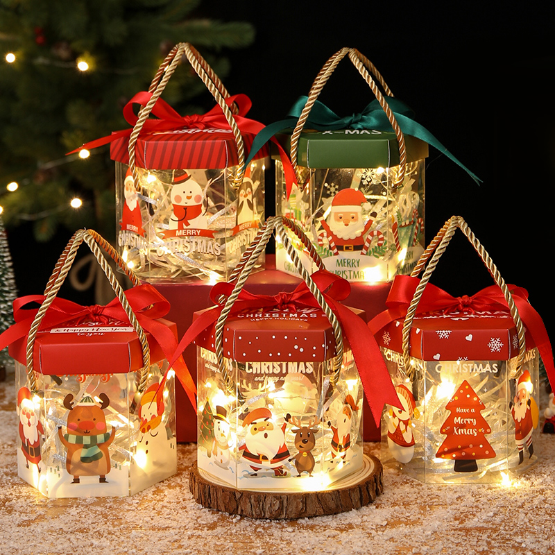 圣诞节苹果盒平安夜平安果包装盒儿童糖果礼盒小礼品礼物创意盒子