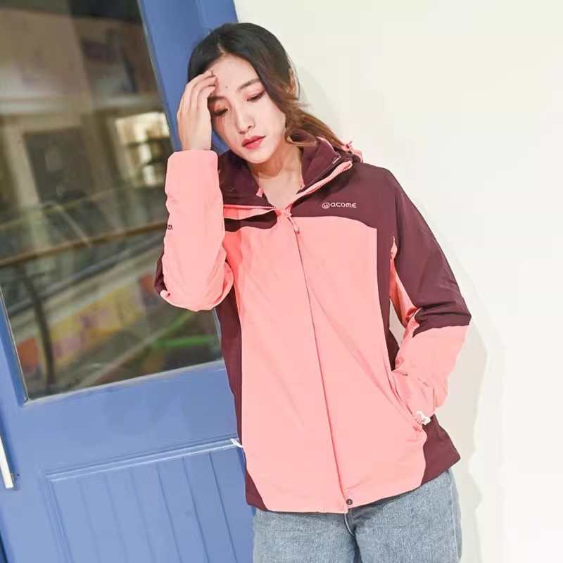 ACOME阿珂姆冲锋衣户外女士抓绒内胆三合一防水防风外套登山服