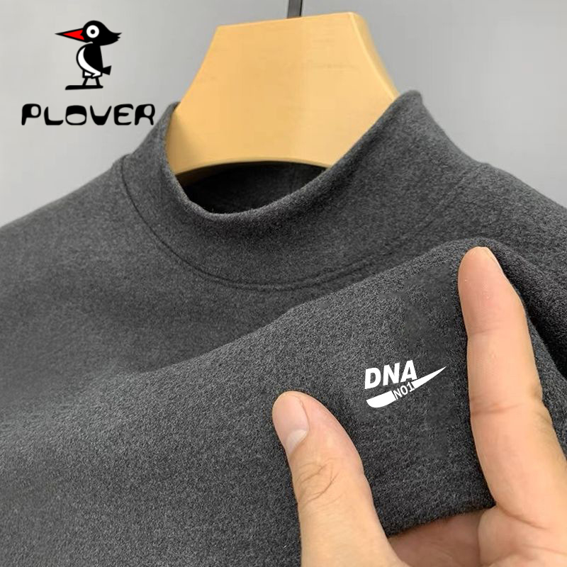 琢木鸟断码处理羊毛针织绒衫男士毛衣半高领冬季双面德绒保暖上衣