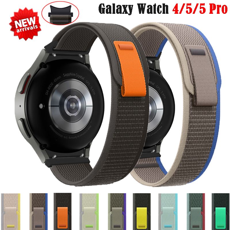 适用三星GalaxyWatch5/5proWatch4/4classic野径回环尼龙表带20mm