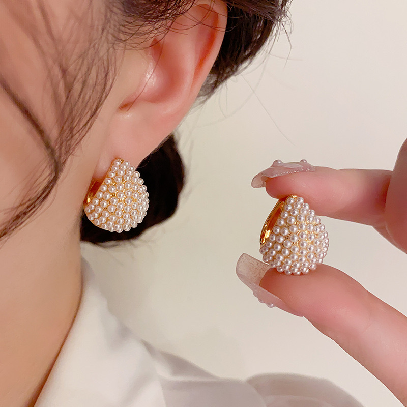 铜合金耳饰 时尚轻奢韩版优雅简约两戴耳环5306