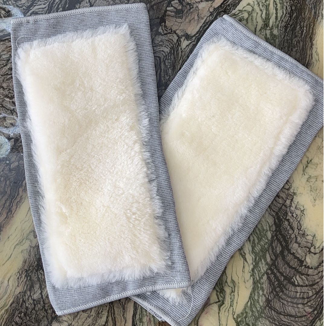 羊毛护膝保暖加绒皮毛一体护腿羊毛内胆冬季护膝