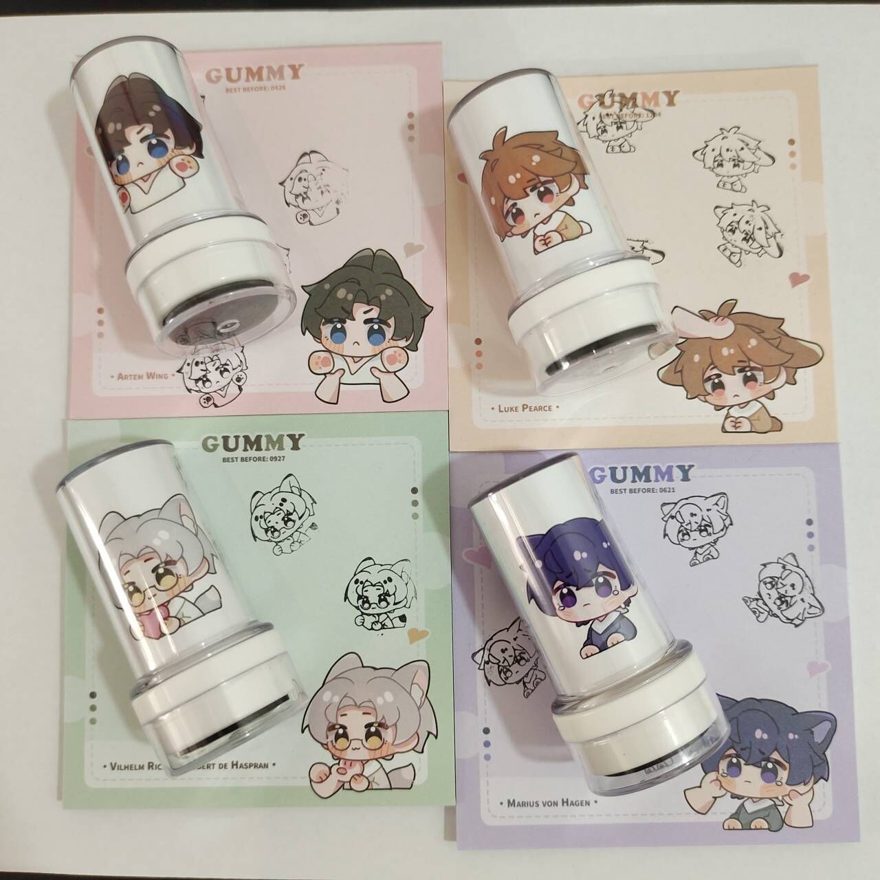软糖调查组印章便签本未定事件簿原创同人周边夏彦左然莫弈陆景和