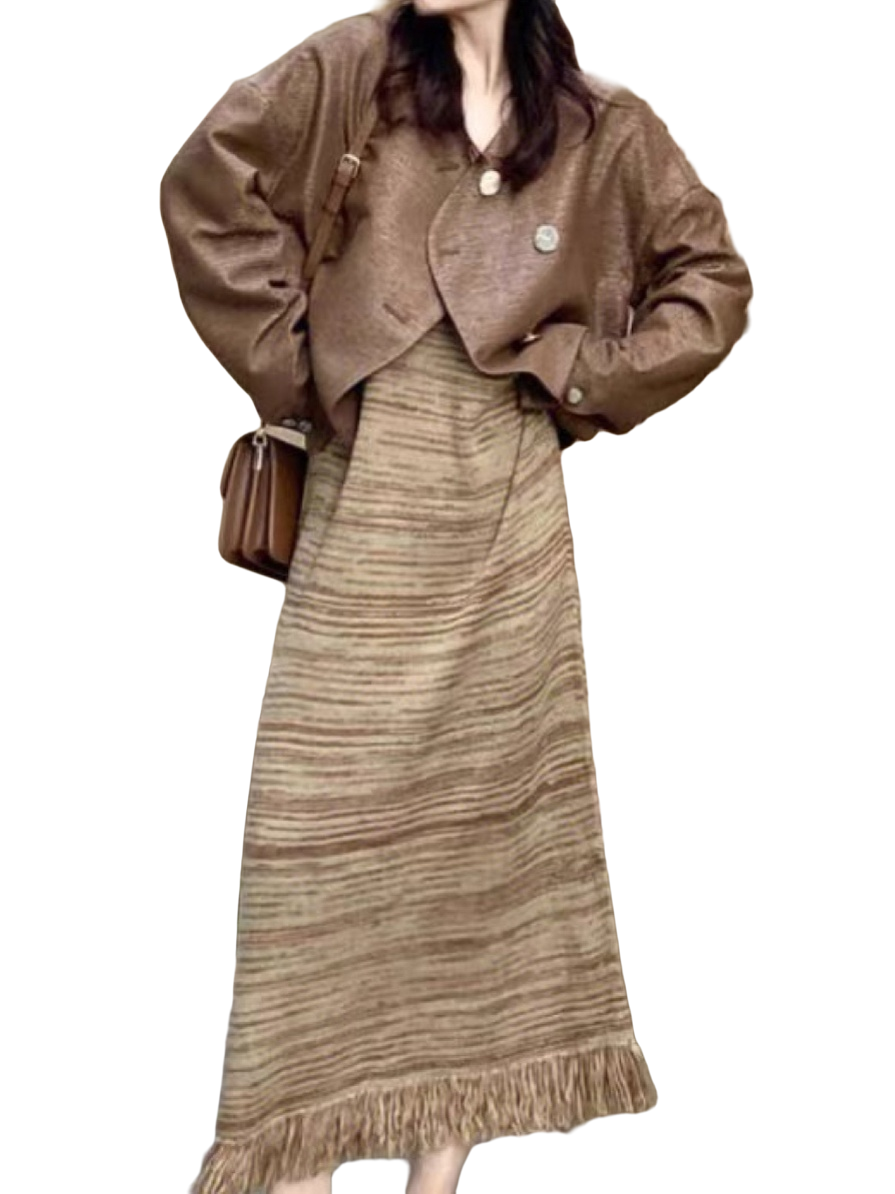 冬季休闲百搭气质设计师时尚秋款秋季牛仔网红小香风长袖