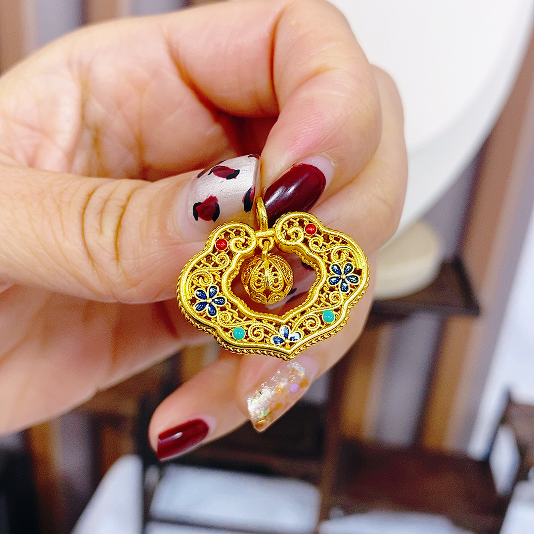 吊坠 时尚百搭有求必应如意锁吊坠