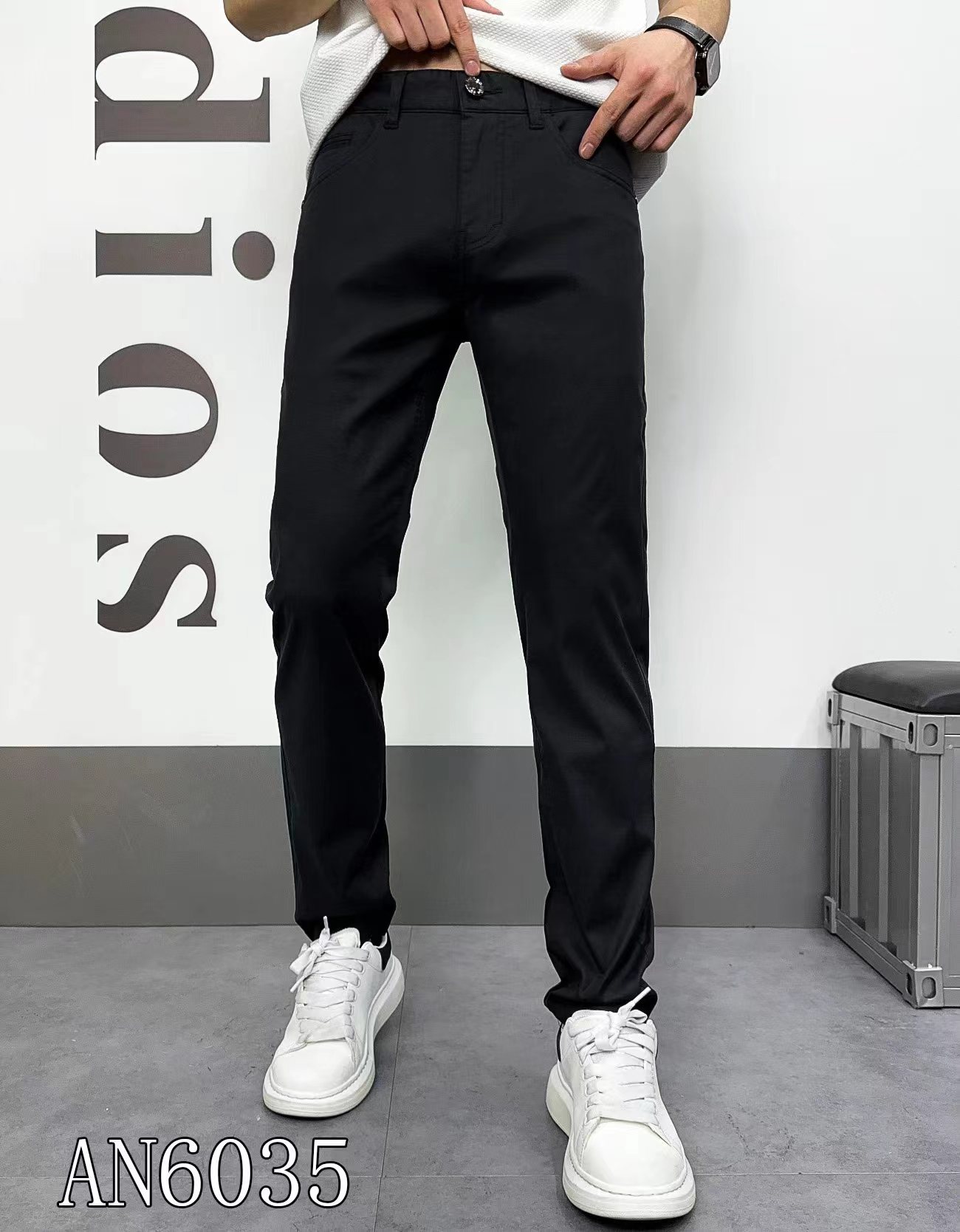 男士休闲裤商务休闲裤6035