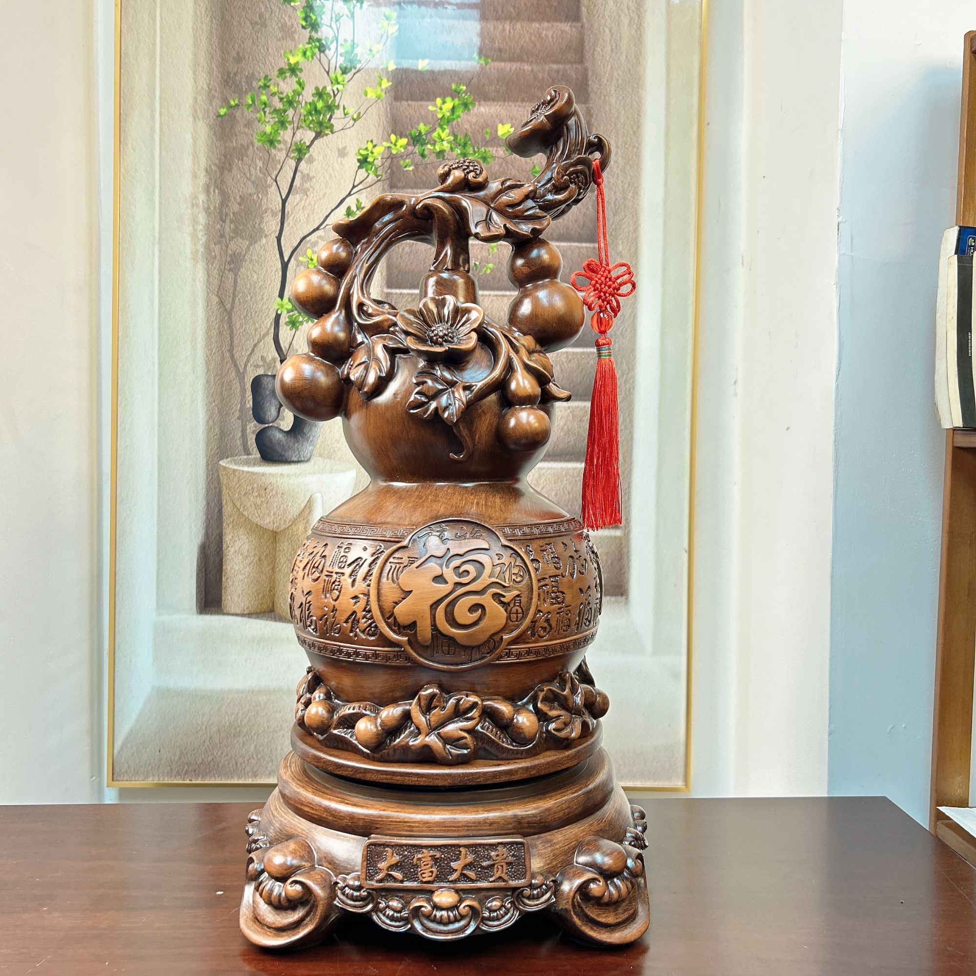 52葫芦摆件家居电视柜装饰柜客厅书房装饰品乔迁礼品送朋友送长辈