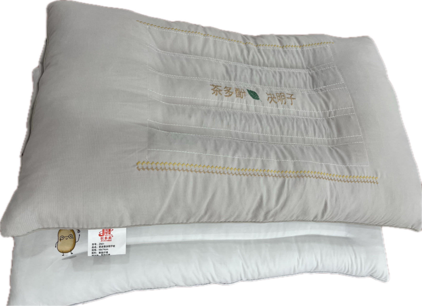 居多美 软枕 单人枕芯 低枕 家用酒店宿舍枕头