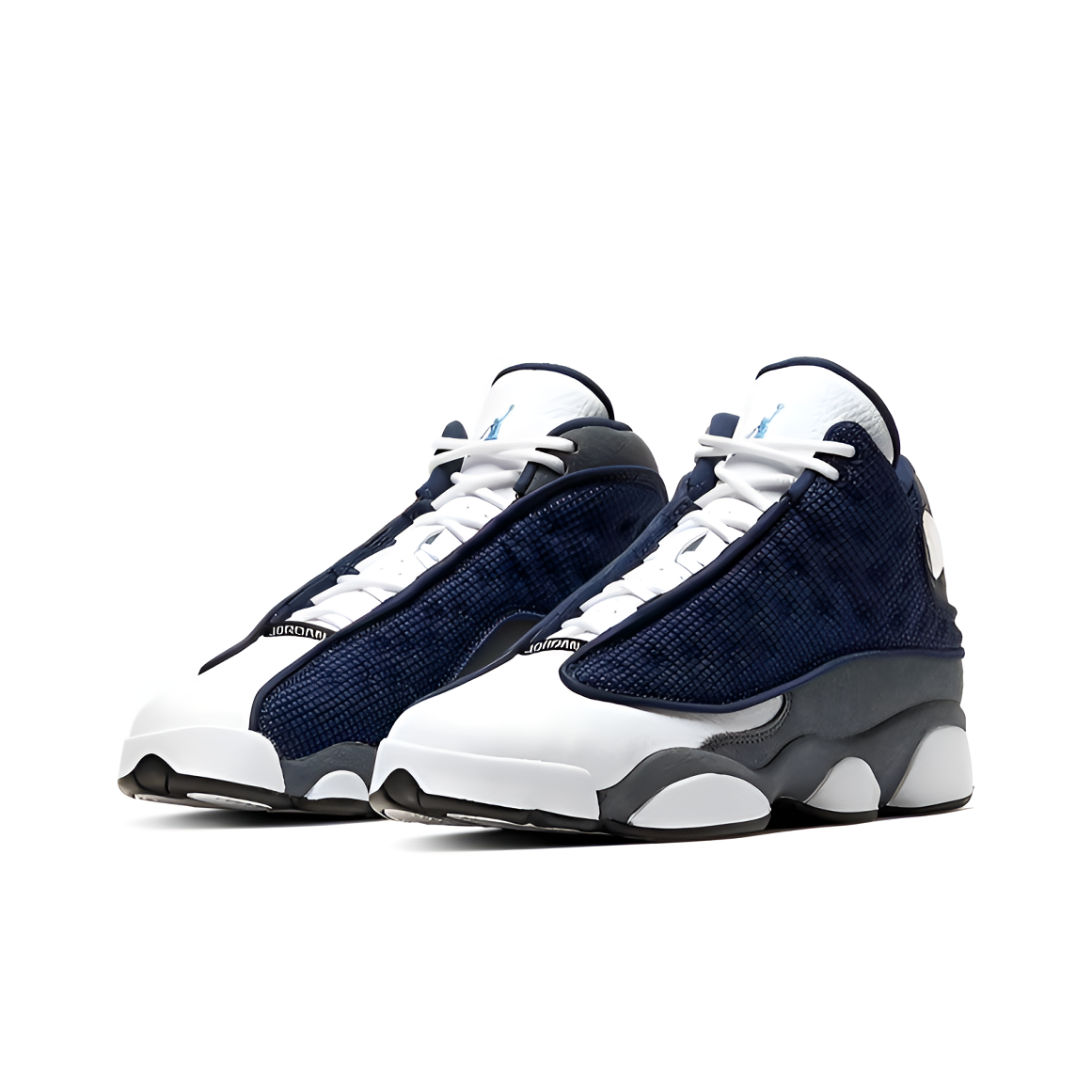 耐克Air Jordan 13 AJ13白蓝海军蓝女鞋高帮运动球鞋 884129-404