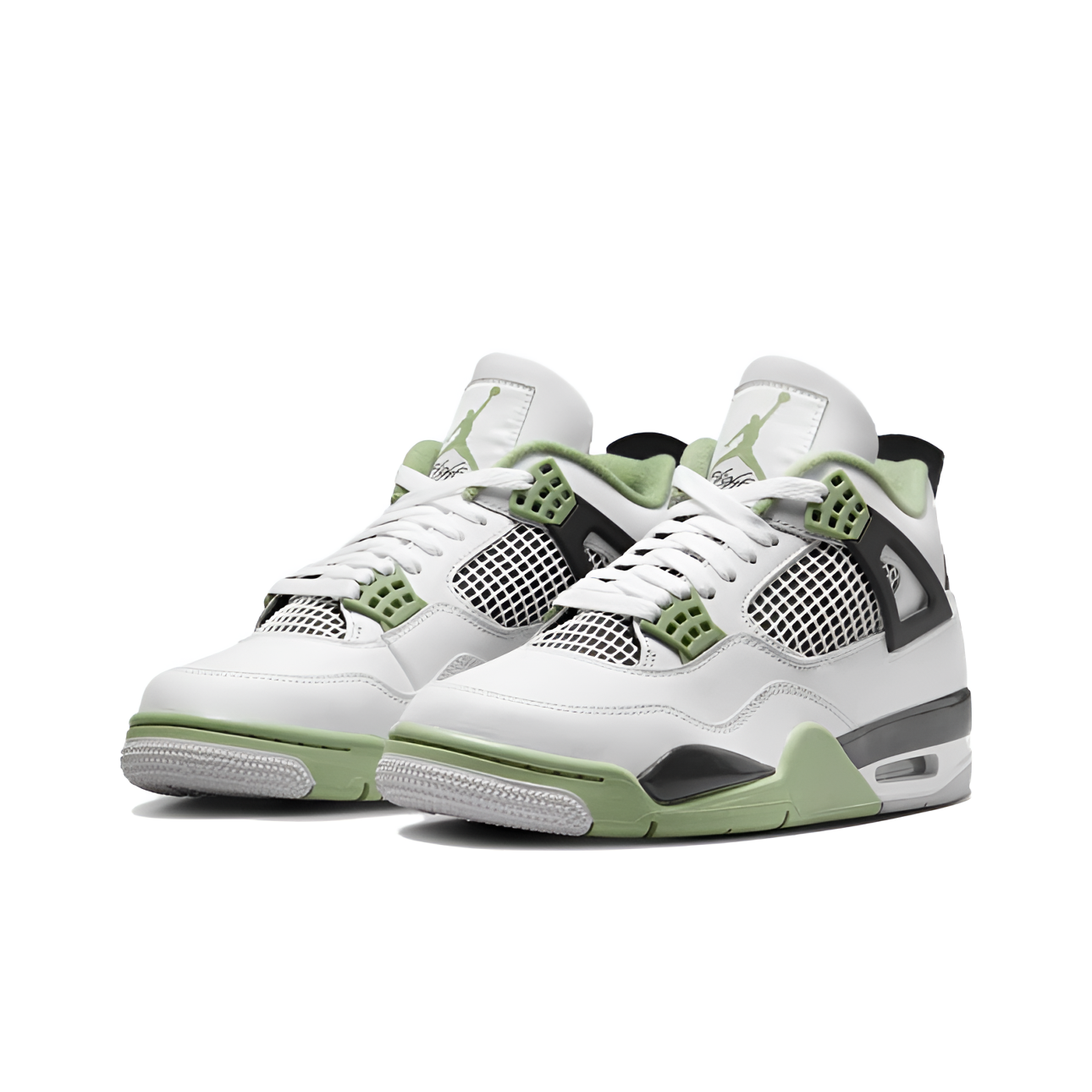 耐克AirJordan4AJ4鼠尾草海岩薄荷绿潮鞋运动休闲球鞋AQ9129-103
