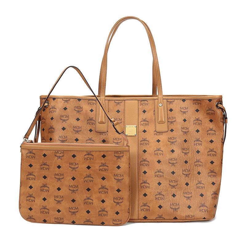 MCM 女士双面子母包手提单肩包超大号购物袋托特包 MWPAAVI01