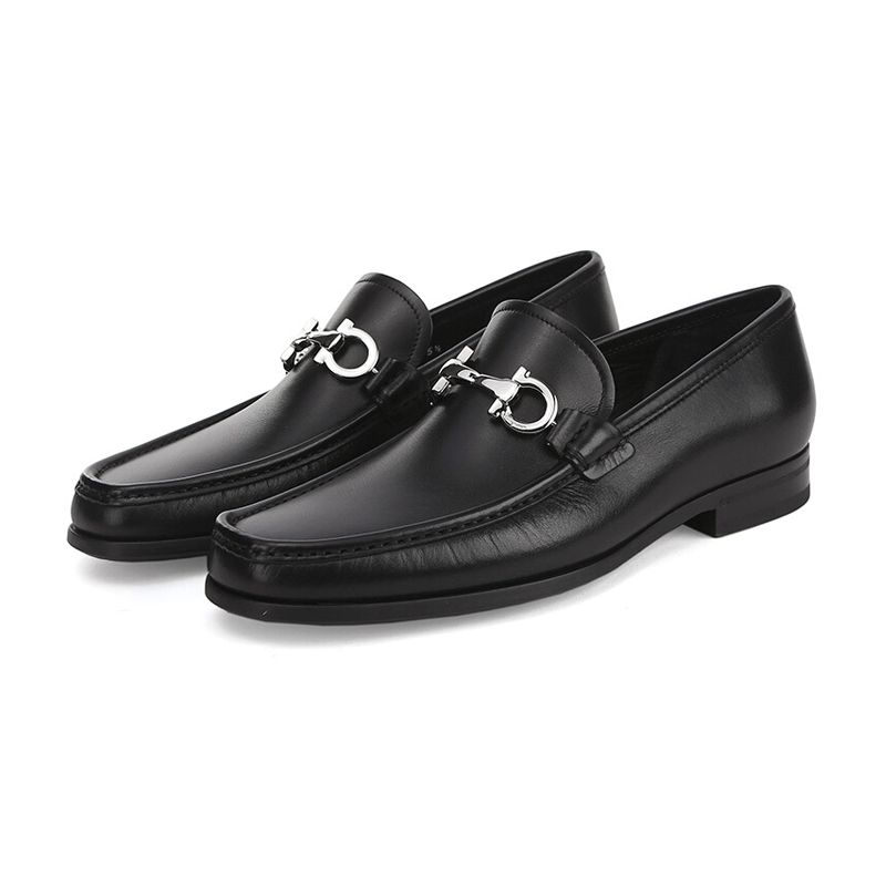 Salvatore Ferragamo菲拉格慕 男士牛皮商务皮鞋莫卡辛鞋 0686084