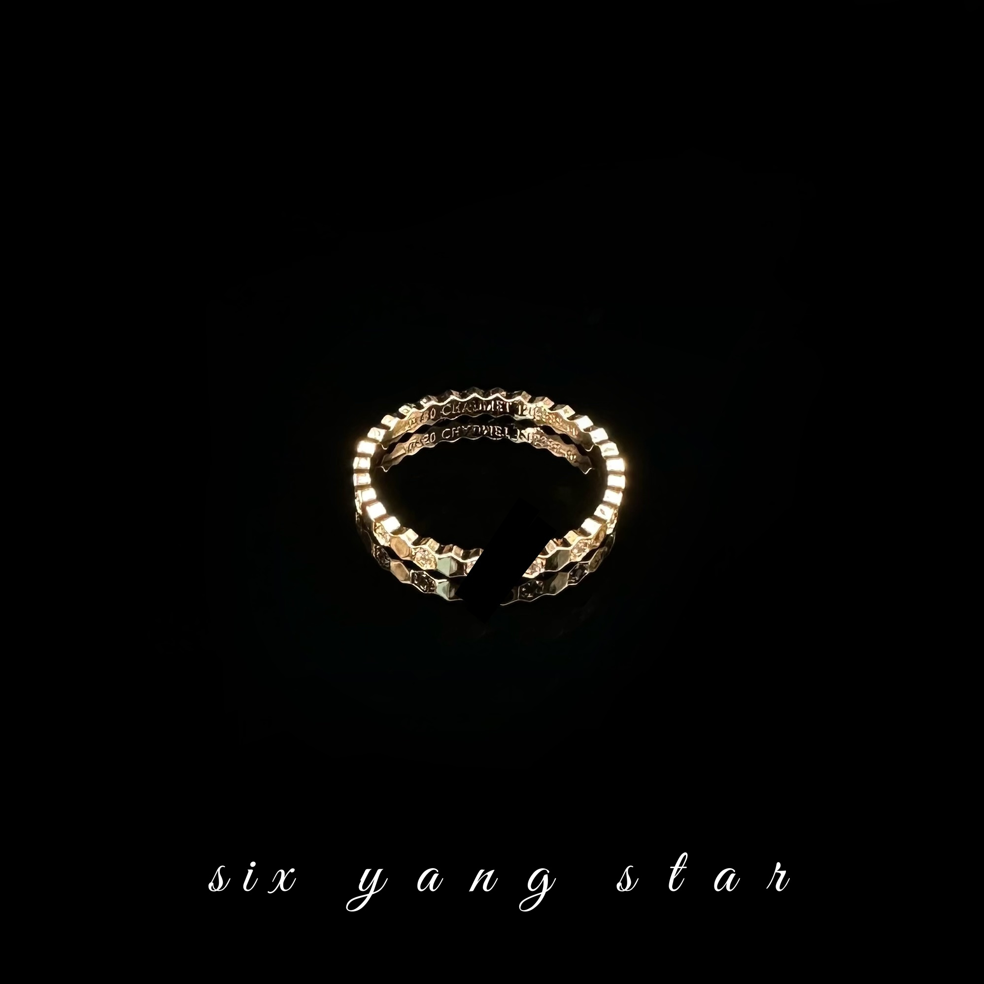 铜合金合成锆石戒指 轻奢小众简约设计几何蜂巢图形戒指J0038