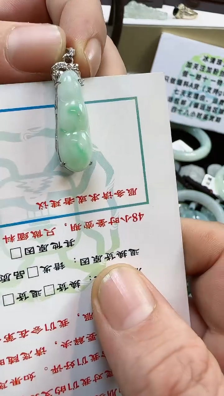 【闪购商品】翡翠颈饰未镶嵌豆子