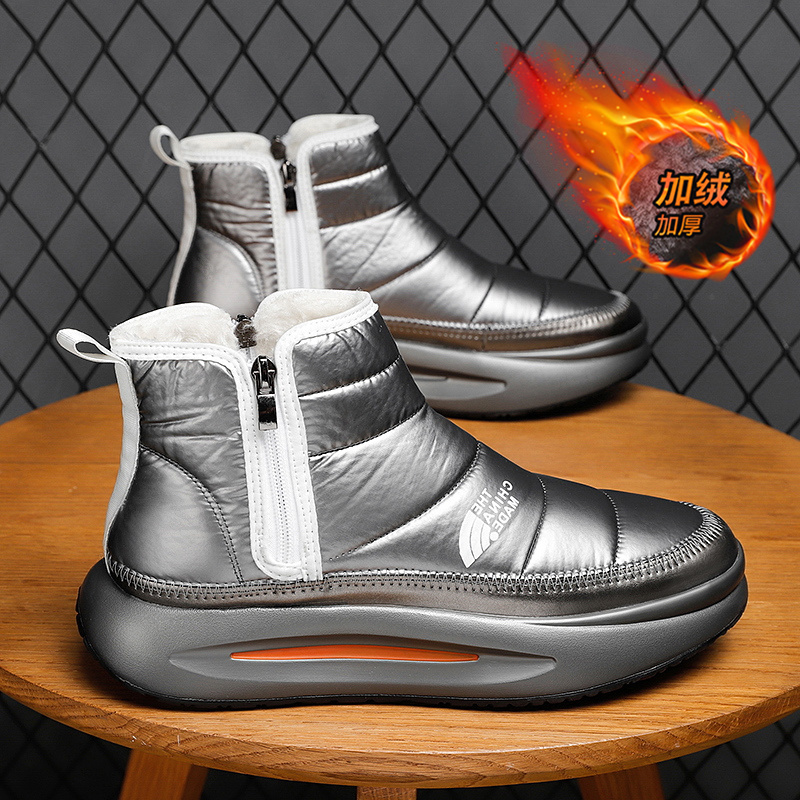 回力瑞雪地靴男冬季东北加绒加厚棉鞋皮毛户外抗寒防水男士冬天鞋
