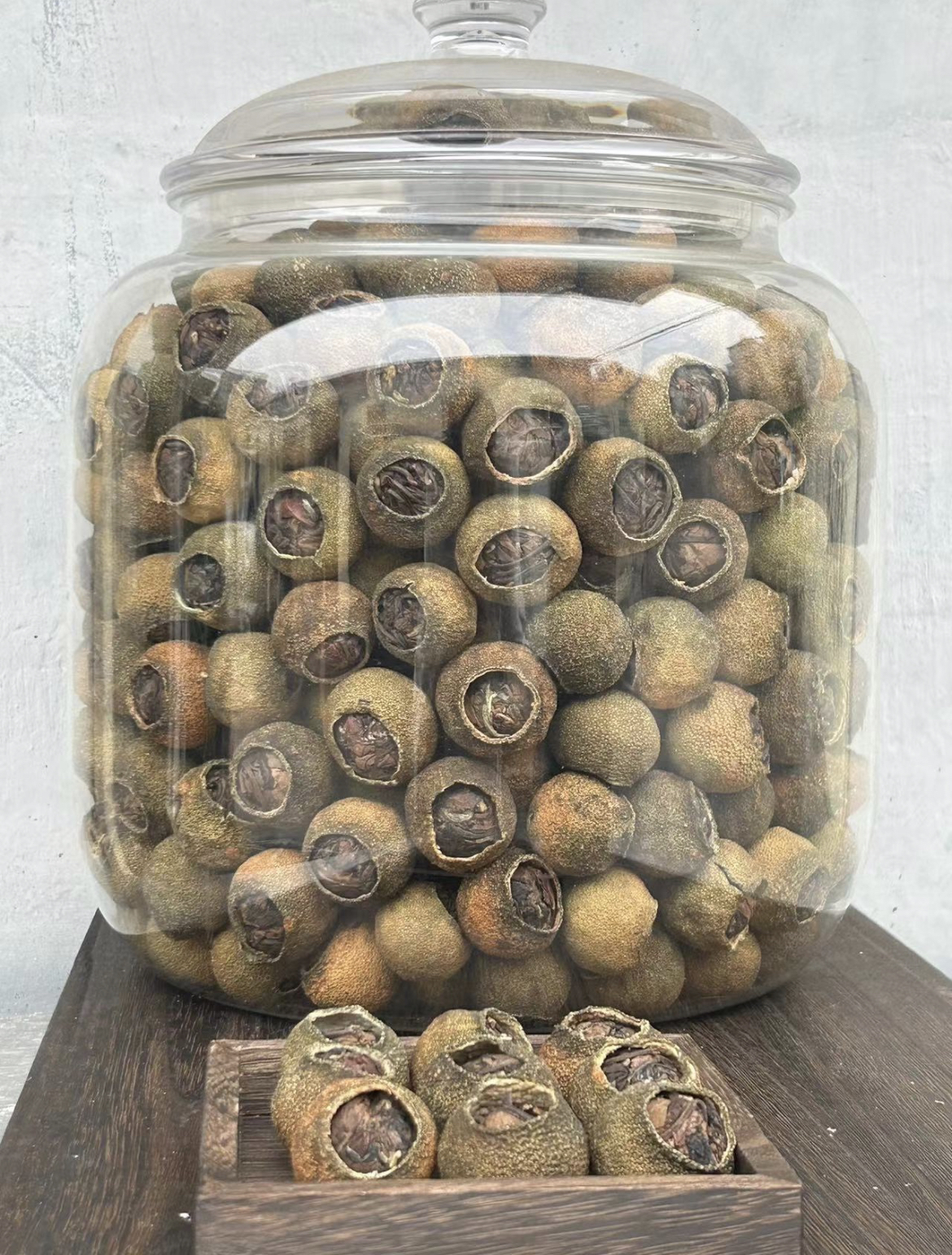 【老白茶小青柑】2020年新会东甲圈枝小青柑福鼎龙珠白茶