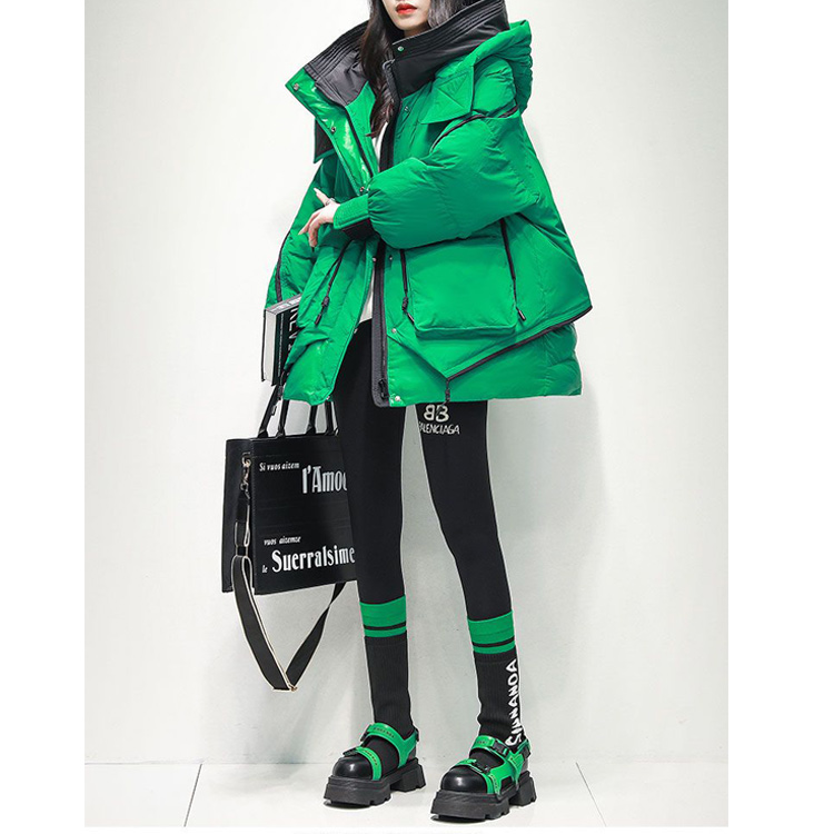 羽绒服女2023年冬季新款爆款工装小个子中长款派克服外套