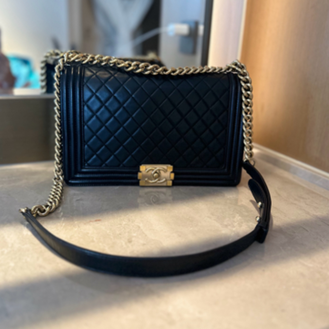 95新 Chanel/香奈儿 leboy 尺寸28*17.5 ZH7431