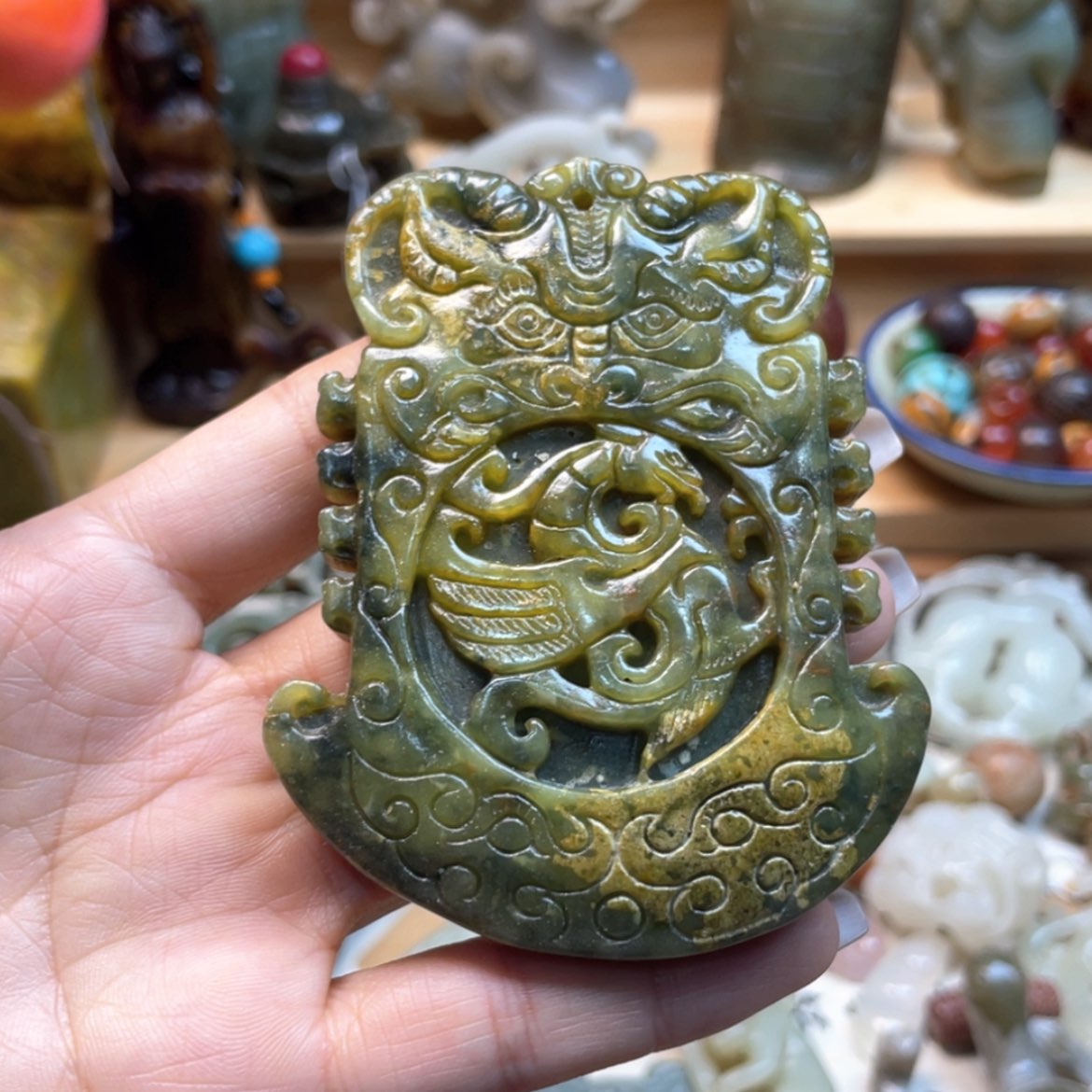 【闪购商品】白玉菩提吊坠091