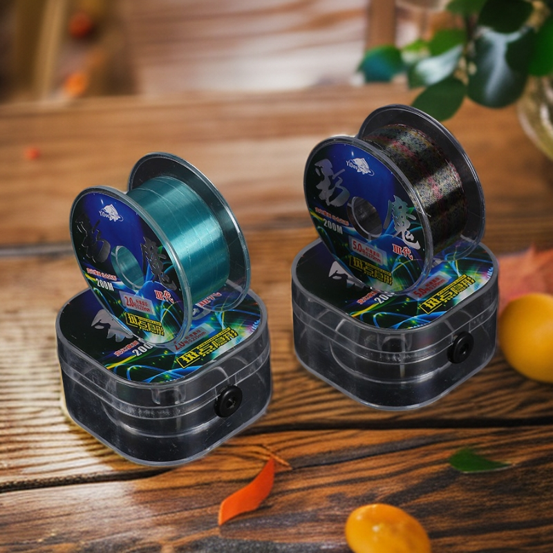 [七彩斑点线]200米鱼线主线尼龙线标准线径隐形斑点耐磨高强进口