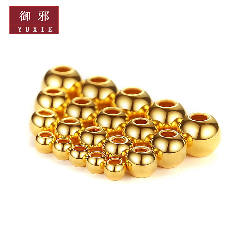 足金999黄金6mm光面25颗5.02g01