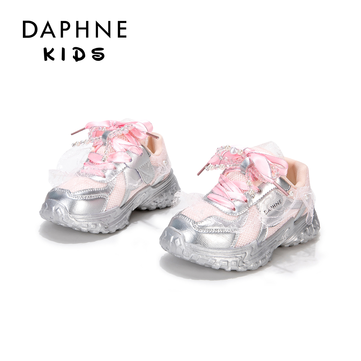 达芙妮Daphne儿童2025年春季 透气百搭运动老爹鞋