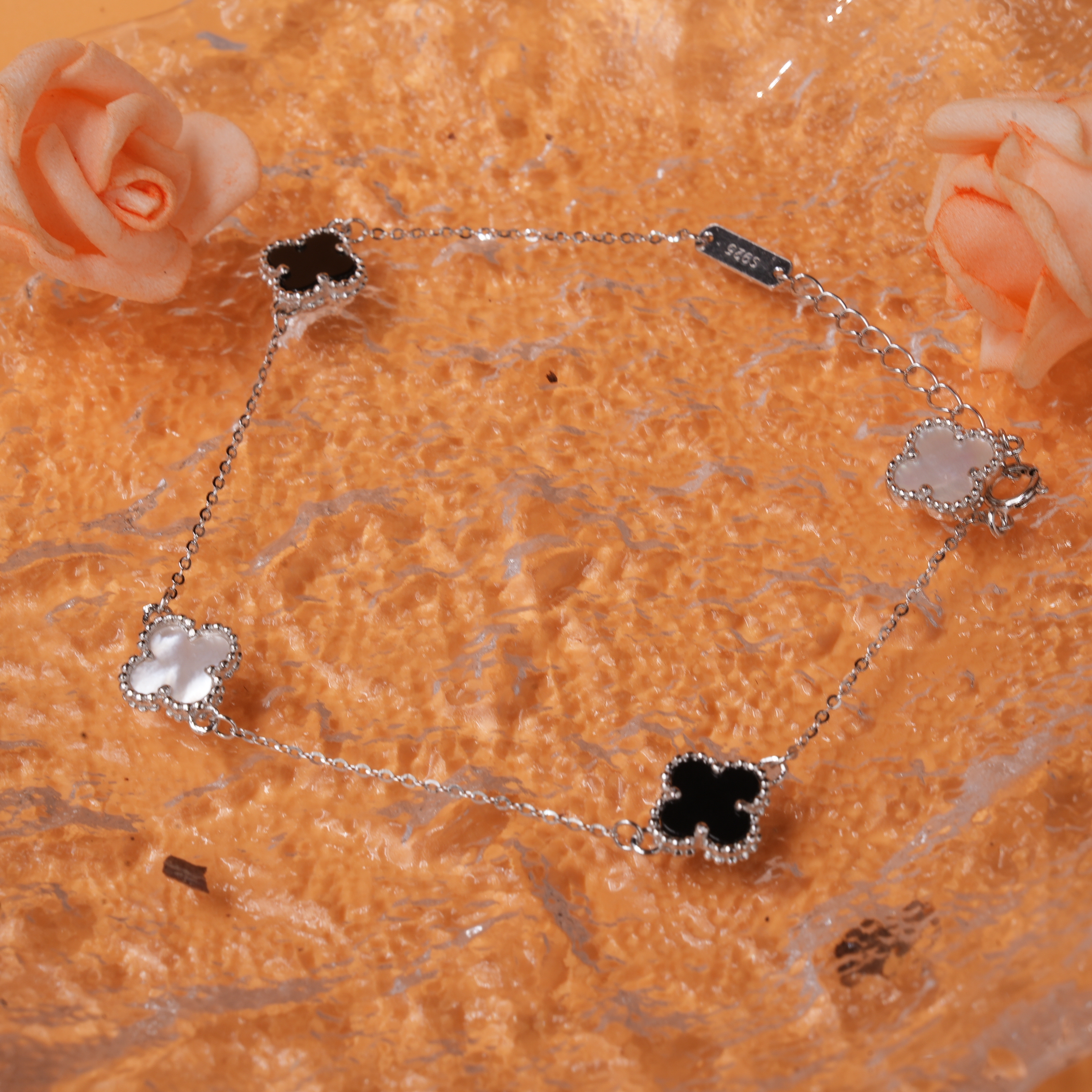 云银雪山 925银手链 YHD469【梵客密码手链】S925