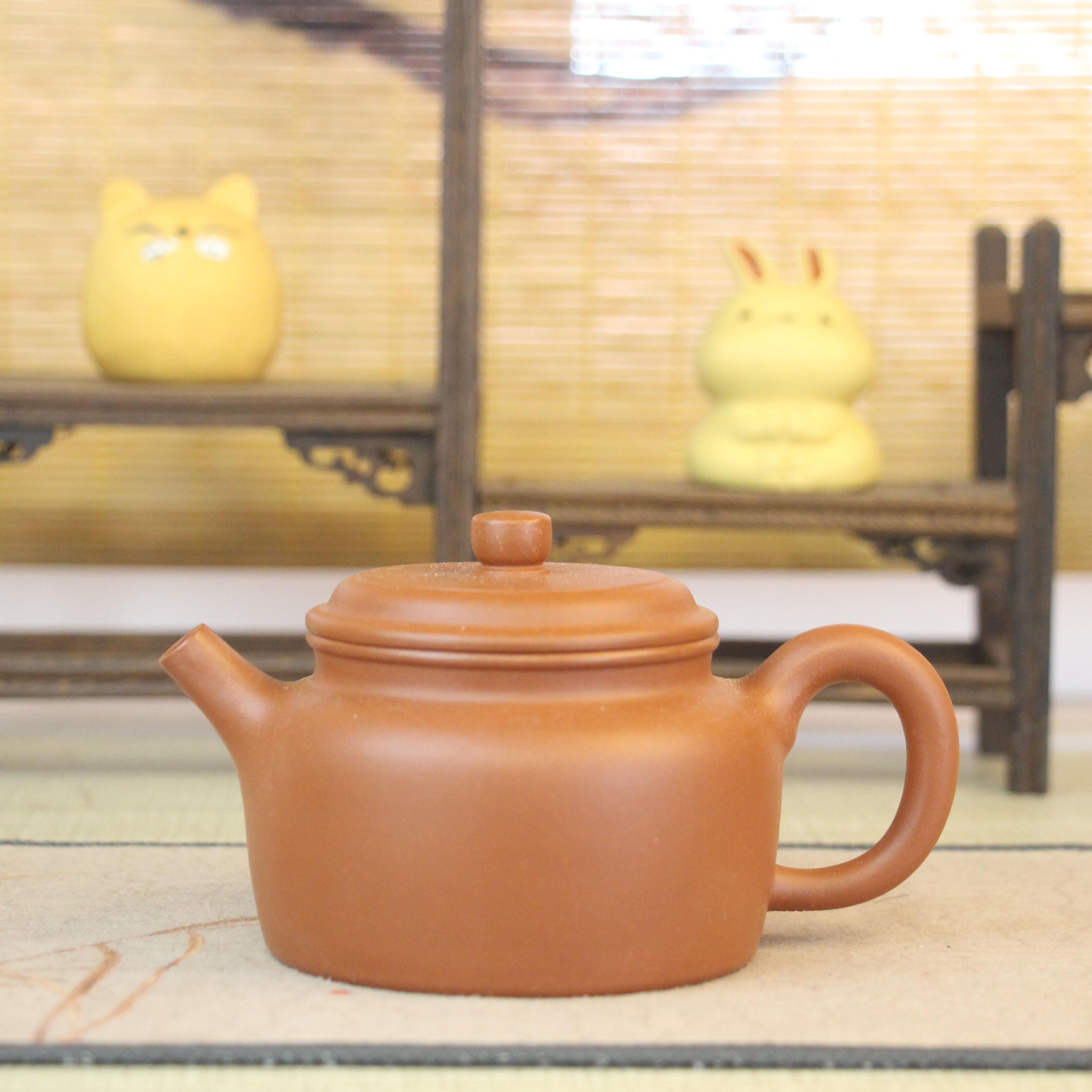 【正高张洪明紫砂】全手德中 小红泥 220毫升 宜兴紫砂