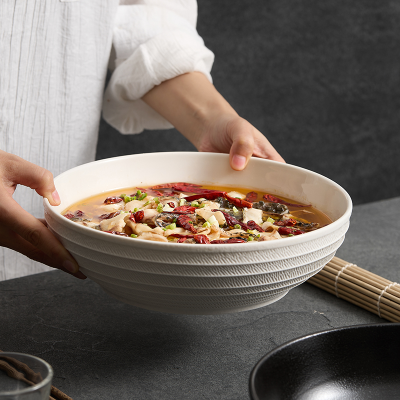 高级感个人专用吃饭餐具碗家用2025新款高颜值陶瓷饭碗面碗大汤碗