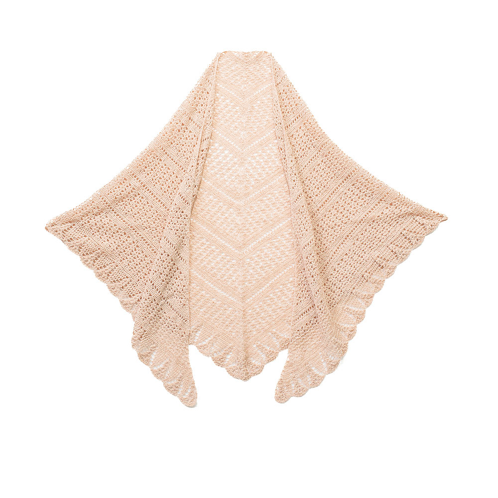 逸致针织手编牦牛绒蕾丝披肩百搭纯色复古披肩秋雨材料包非成品