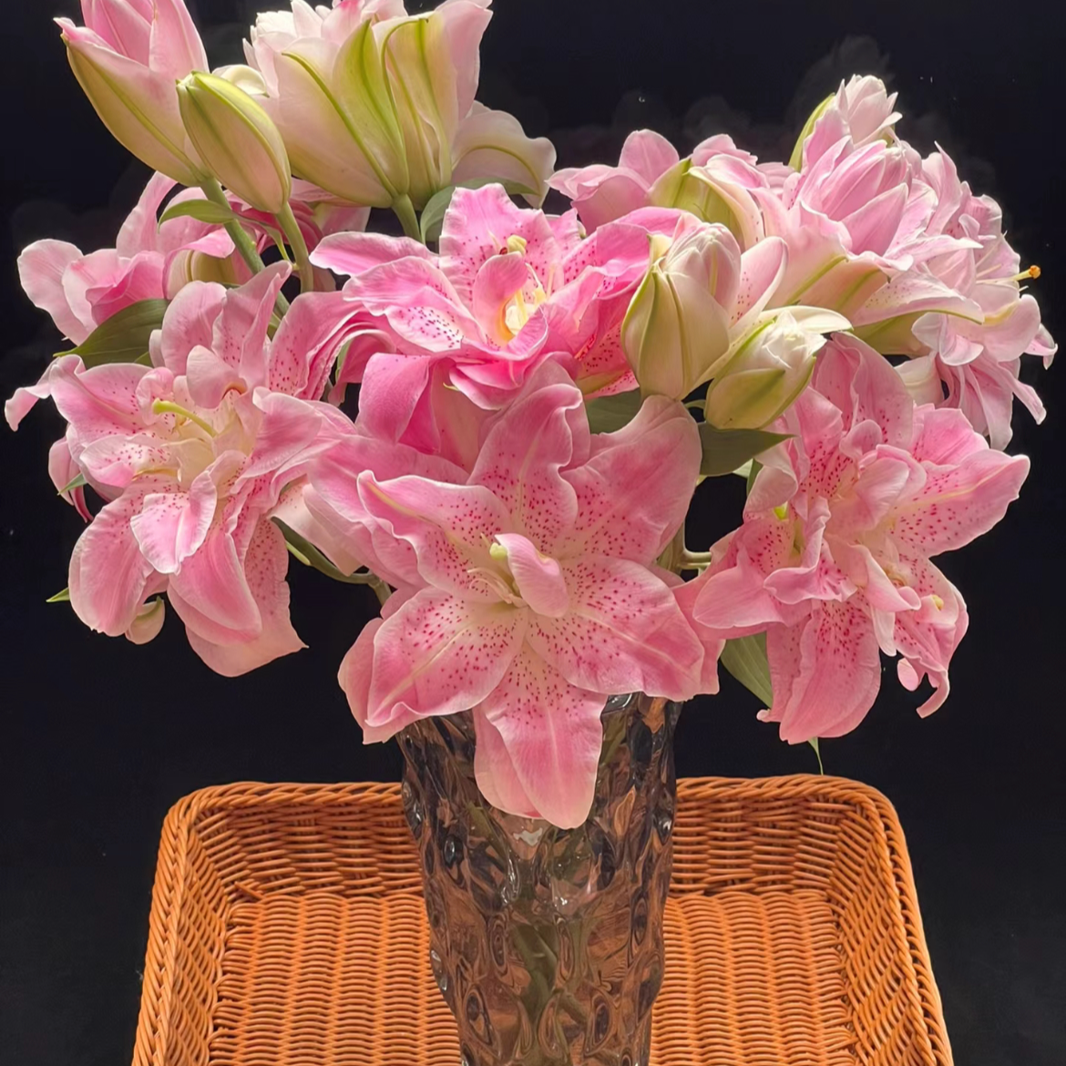 【杨鹏鲜花】粉拉菲 重瓣香水百合 云南鲜花包邮