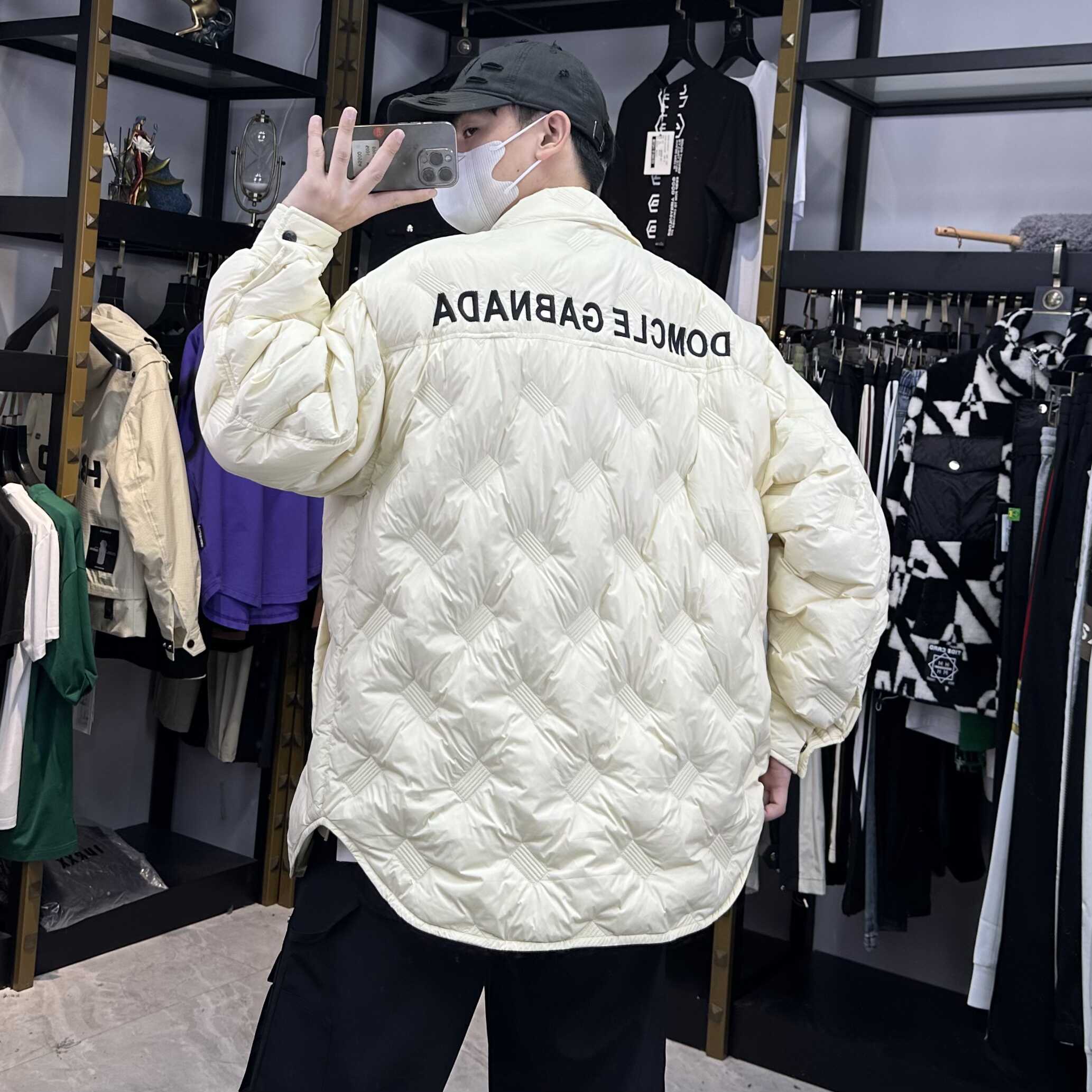 DG纯情米白设计师奢潮原创个性小众羽绒服（6837010）