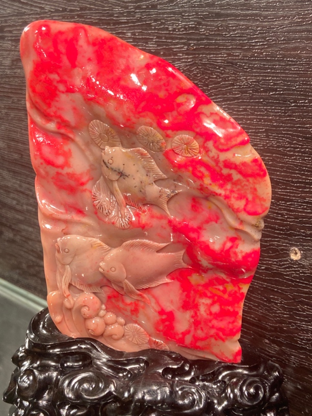 昌化鸡血石精品摆件