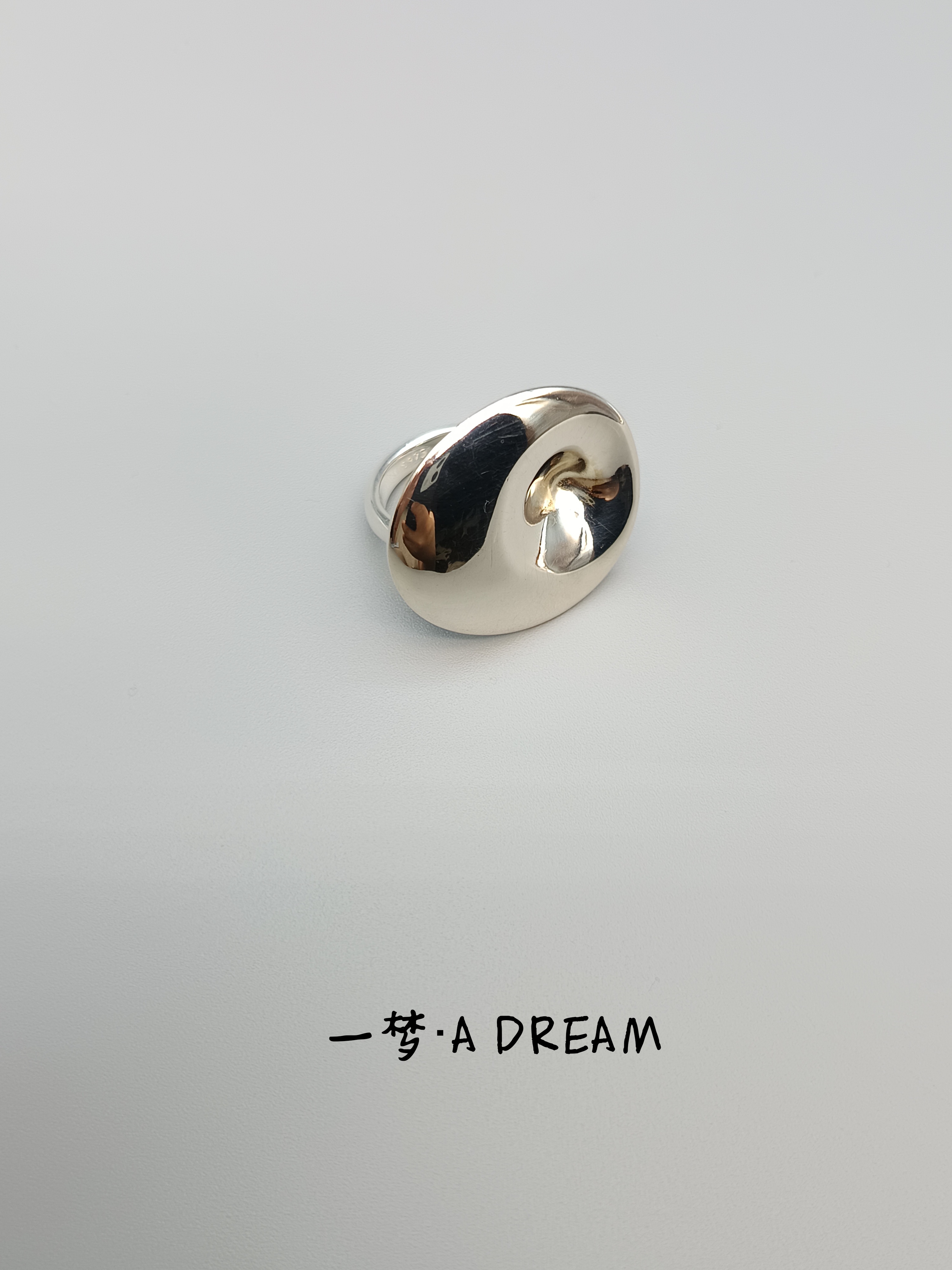 925银戒指 设计师款荷叶造型戒指