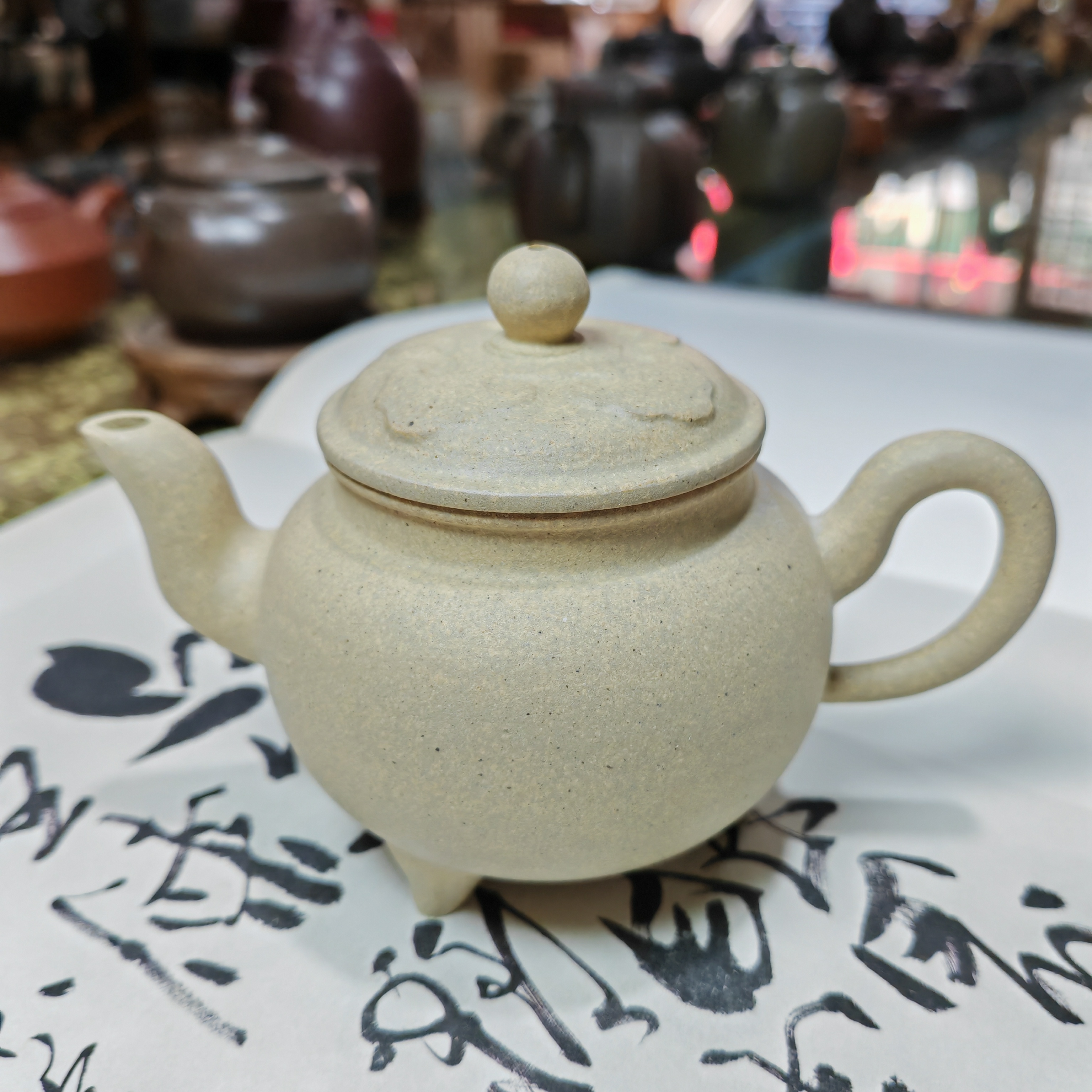 茂旭号-黄龙山原矿紫砂壶段泥大彬如意200cc茶壶