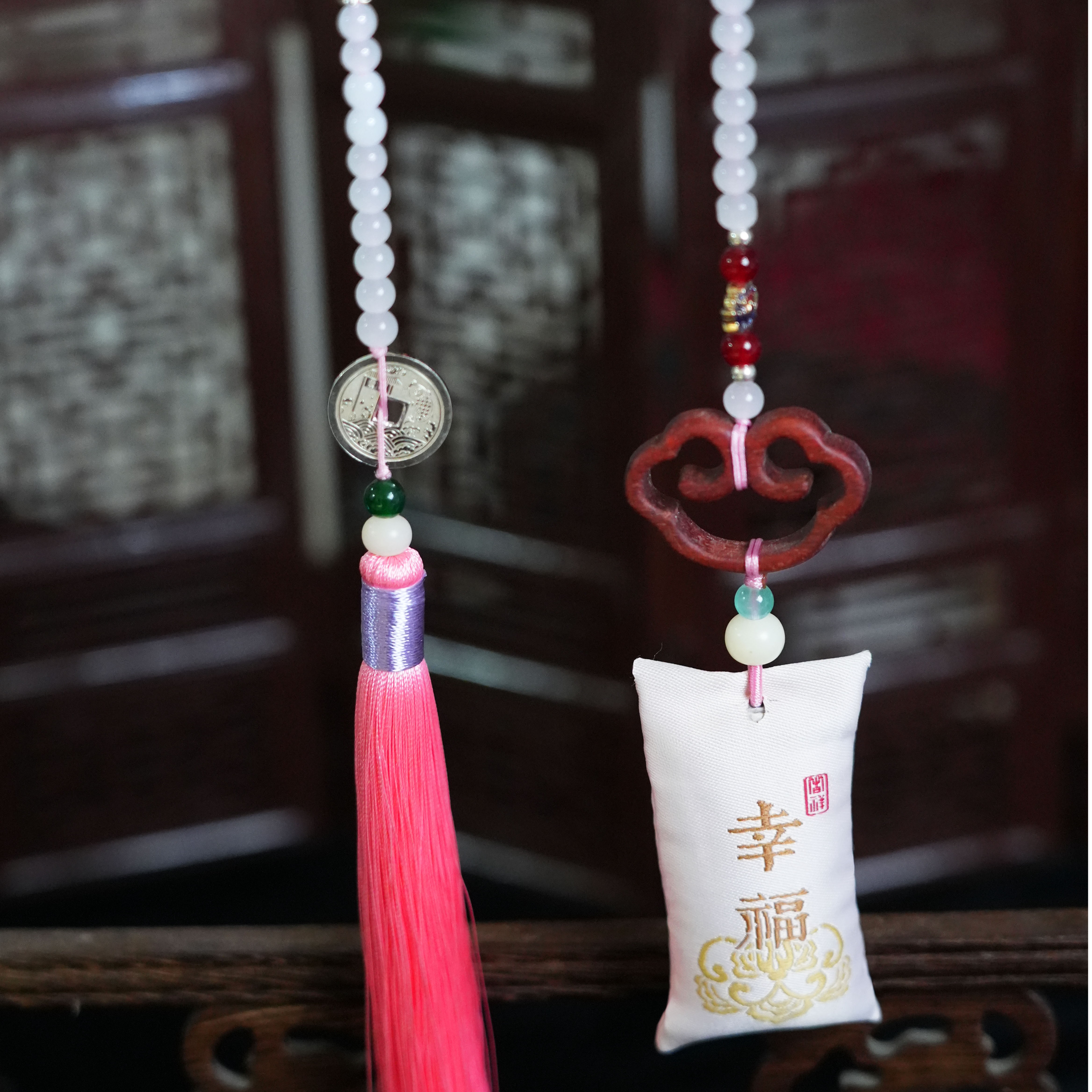 徐州马庄联名款银币幸福 聚财 成功香包高级车挂馈赠佳品