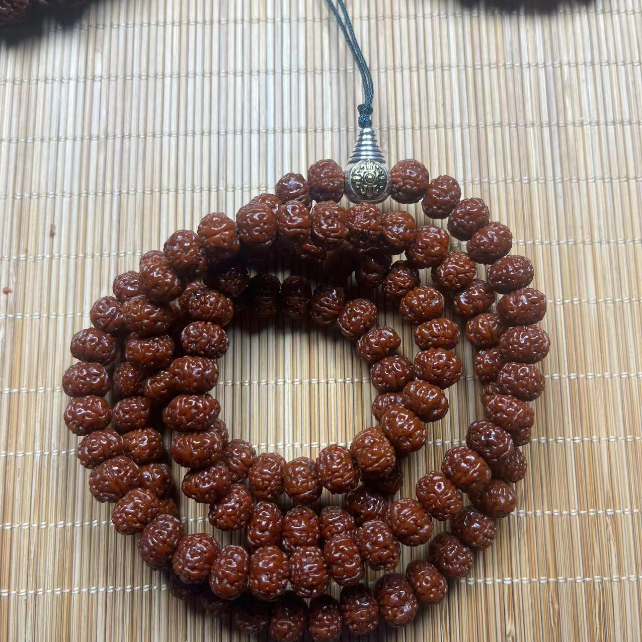 金刚菩提108颗矮庄爆肉小金刚南瓜庄10mm108颗长串脖挂